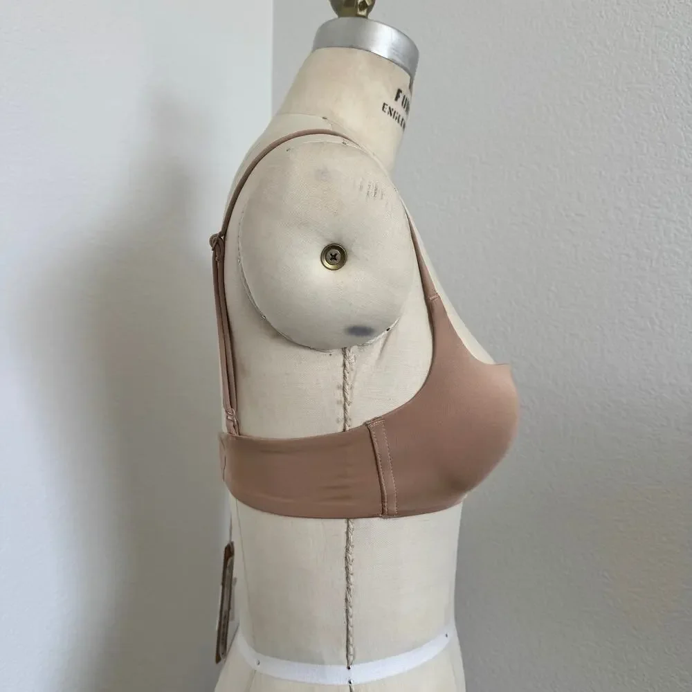 Skims | NWT Lightly Lined Square Neck Bra Wireless Form in "Clay" Size 32B - Picture 2 of 13
